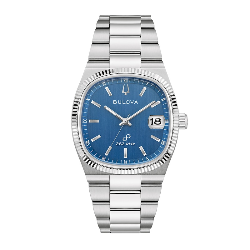 Men's Bulova Super Seville Watch with Square Blue Dial (Model: 96B440)