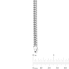 4.0mm Diamond-Cut Oval Curb Chain Bracelet in Solid Sterling Silver - 7.5”