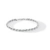 Thumbnail Image 1 of 5.6mm Diamond-Cut Rope Chain Bracelet in Solid Sterling Silver - 9.0"
