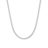 Thumbnail Image 1 of 3.5mm Diamond-Cut Herringbone Chain Necklace in Solid Sterling Silver - 16"