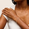 Thumbnail Image 2 of Diamond-Cut Bead Chain Bracelet in Hollow 18K Gold - 7.5”