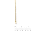 Thumbnail Image 3 of Diamond-Cut Bead Chain Bracelet in Hollow 18K Gold - 7.5”