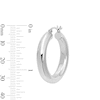 Thumbnail Image 3 of 30.0mm Tube Hoop Earrings in Hollow Sterling Silver