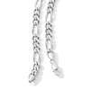 Thumbnail Image 3 of 7.9mm Diamond-Cut Figaro Chain Necklace in Solid Sterling Silver - 22"