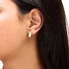 Thumbnail Image 2 of Puffed Teardrop Stud Earrings in Sculpted 14K Gold