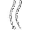 Thumbnail Image 3 of 7.8mm Oval Link Necklace in Hollow Sterling Silver - 18"