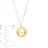 Thumbnail Image 3 of Diamond-Cut Love Open Disc Pendant in 10K Gold