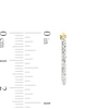 Thumbnail Image 3 of 15.0mm Crystal Hoop Earrings in Hollow 10K Gold