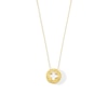 Thumbnail Image 1 of Reversible Dimaond-Cut Clover Cutout Pendant in 10K Gold