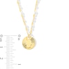 Thumbnail Image 3 of Diamond-Cut Hamsa Disc Pendant in Solid 10K Gold