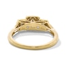 Thumbnail Image 4 of 0.25 CT. T.W. Diamond Miracle Cushion Frame Past Present Future® Engagement Ring in 10K Gold