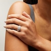 Thumbnail Image 2 of 0.50 CT. T.W. Princess-Cut Multi-Diamond Double Frame Multi-Row Engagement Ring in 10K White Gold