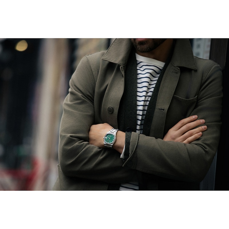 Main Image 4 of Men's Bulova Super Seville Watch with Square Green Dial (Model: 96B439)