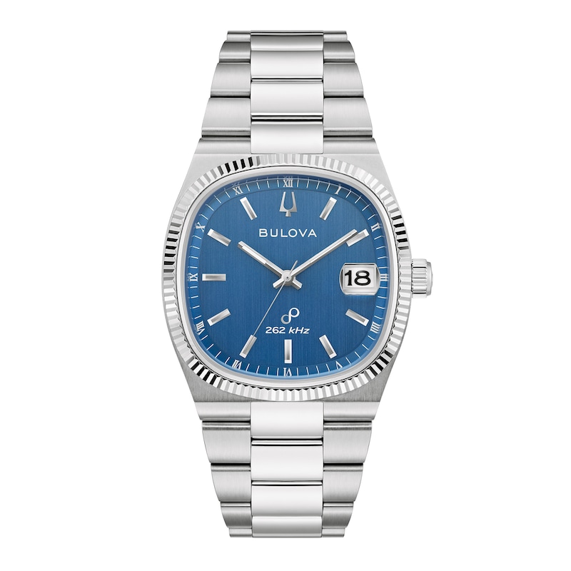 Main Image 1 of Men's Bulova Super Seville Watch with Square Blue Dial (Model: 96B440)