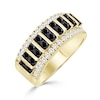 Thumbnail Image 2 of 1.00 CT. T.W. Black and White Diamond Multi-Stone Ring in 10K Gold