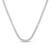 Thumbnail Image 1 of 5.00 CT. T.W. Diamond Box Chain Necklace in Hollow 10K White Gold - 20”