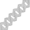 Thumbnail Image 3 of 3.12 CT. T.W. Diamond Curb Chain Necklace in Hollow 10K White Gold - 20.5”
