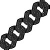 Thumbnail Image 2 of 7.00 CT. T.W. Black Diamond Curb Chain Necklace in Hollow 10K White Gold with Black Rhodium - 22”