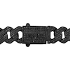 Thumbnail Image 3 of 7.00 CT. T.W. Black Diamond Curb Chain Necklace in Hollow 10K White Gold with Black Rhodium - 22”