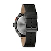 Men’s Bulova Racer Chronograph Black IP Leather Strap Watch with Black Dial (Model: 98B428)