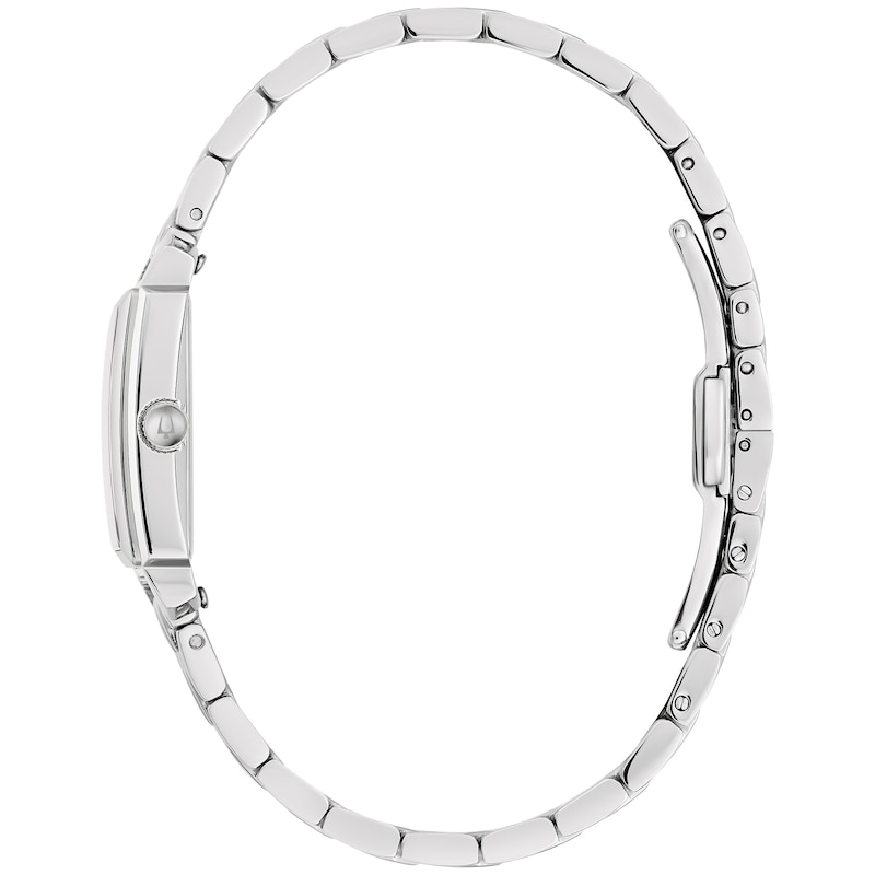 Main Image 2 of Ladies' Bulova Sutton Diamond Accent Watch with Rectangular Grey Mother-of-Pearl Dial (Model: 96P252)