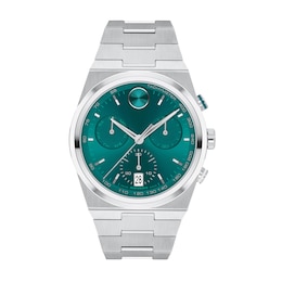 Men's Movado Bold® Quest Chronograph Watch with Green Dial (Model: 3601200)