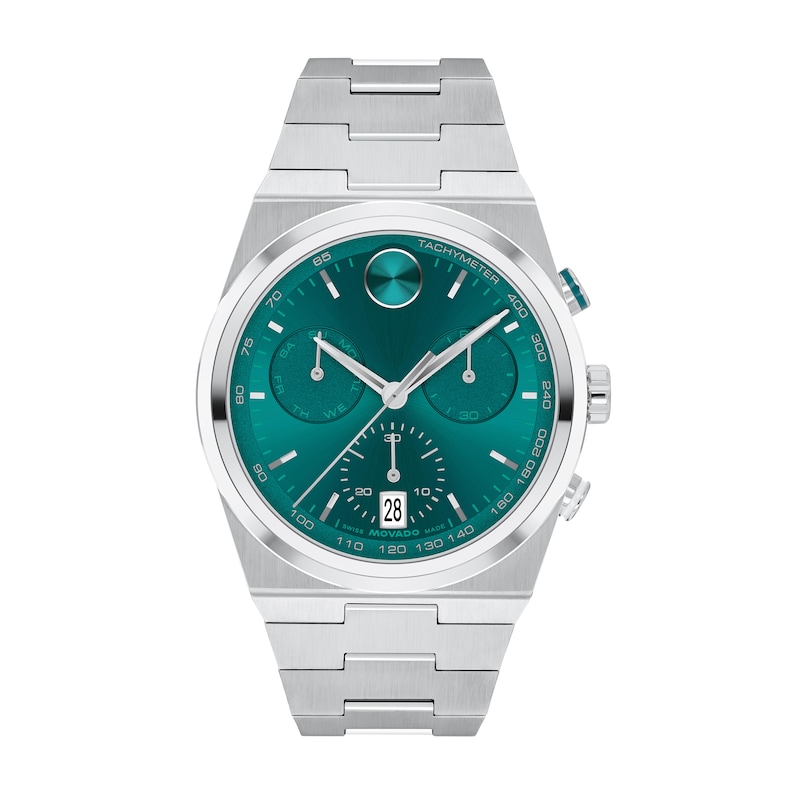Men's Movado Bold® Quest Chronograph Watch with Green Dial (Model: 3601200)