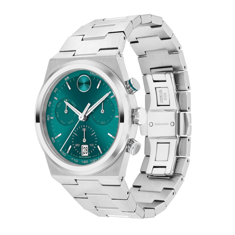 Men's Movado Bold® Quest Chronograph Watch with Green Dial (Model: 3601200)