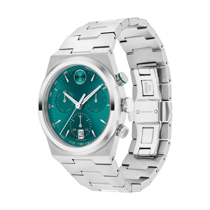 Men's Movado Bold® Quest Chronograph Watch with Green Dial (Model: 3601200)