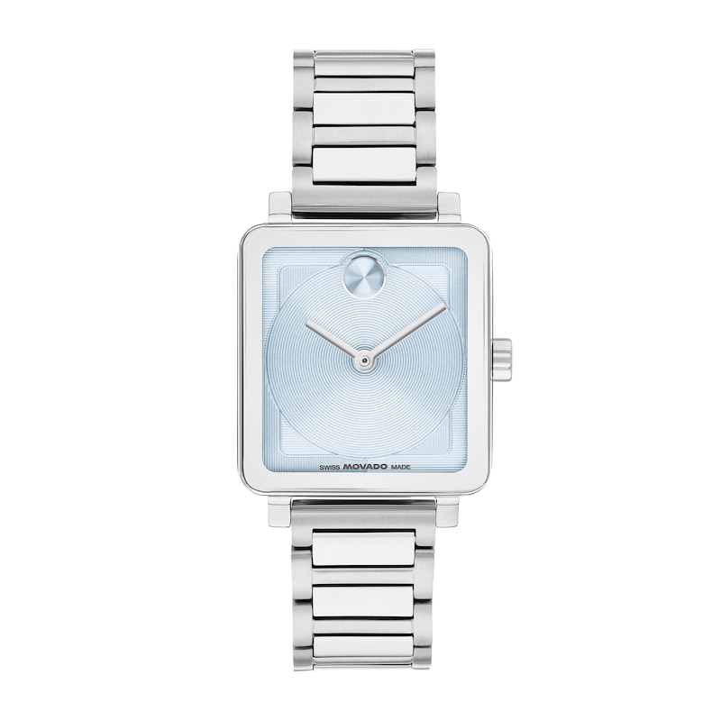 Ladies' Movado Bold® Evolution 2.0 Watch with Square Light Blue Dial (Model: 3601164)