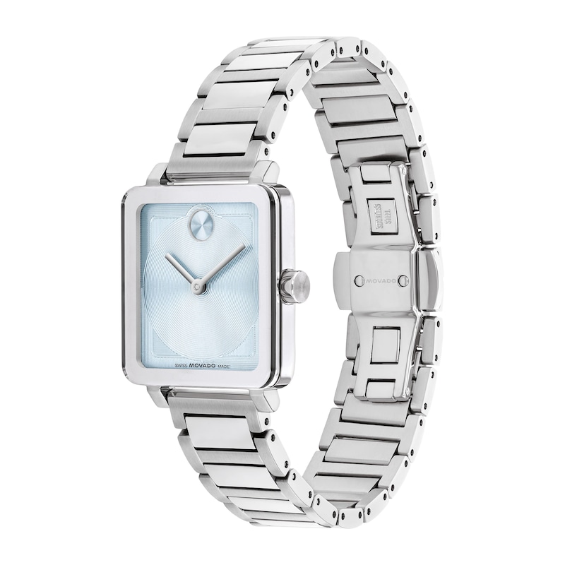 Ladies' Movado Bold® Evolution 2.0 Watch with Square Light Blue Dial (Model: 3601164)