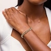 Thumbnail Image 2 of 12.0mm Stirrup Link Bracelet in Hollow 18K Gold - 7.5"