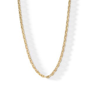 4.5mm Round Mariner Chain Necklace in Hollow 10K Gold - 20”