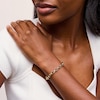 Thumbnail Image 2 of 6.3mm Oval Link Rolo Chain Bracelet in Hollow 18K Gold - 7.25"