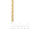 Thumbnail Image 3 of 6.3mm Oval Link Rolo Chain Bracelet in Hollow 18K Gold - 7.25"