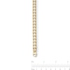 7.5mm Railroad Link Chain Bracelet in Hollow 10K Gold - 8.5”