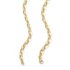 Thumbnail Image 3 of Graduated Oval Link Rolo Chain Necklace in Hollow 18K Gold - 18"