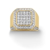 Thumbnail Image 1 of 2.00 CT. T.W. Octagonal Certified Lab-Grown Multi-Diamond Frame Ring in 10K Gold (F/SI2)