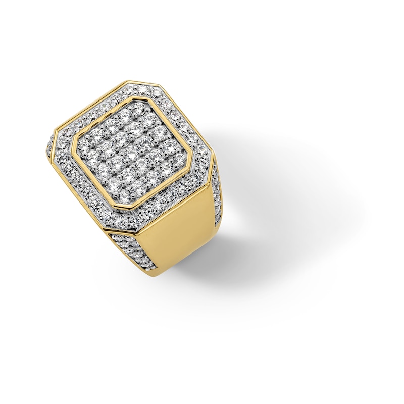 Main Image 3 of 2.00 CT. T.W. Octagonal Certified Lab-Grown Multi-Diamond Frame Ring in 10K Gold (F/SI2)