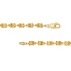 Thumbnail Image 3 of Sideways Oval Citrine Link Bracelet in Sterling Silver with 14K Gold Plate - 7.25"