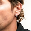 Thumbnail Image 2 of 0.75 CT. T.W. Certified Lab-Grown Diamond Four Stone Hoop Earrings in 10K Gold (F/SI2)