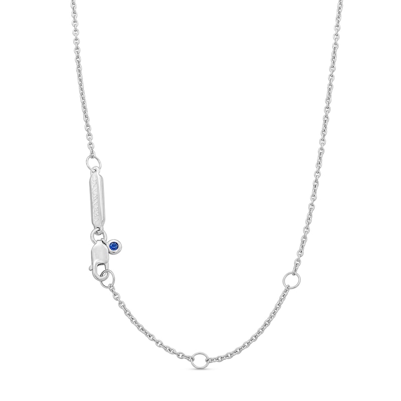 Main Image 3 of Child's Vera Wang Love Collection White Topaz Butterfly Necklace in Sterling Silver - 16”