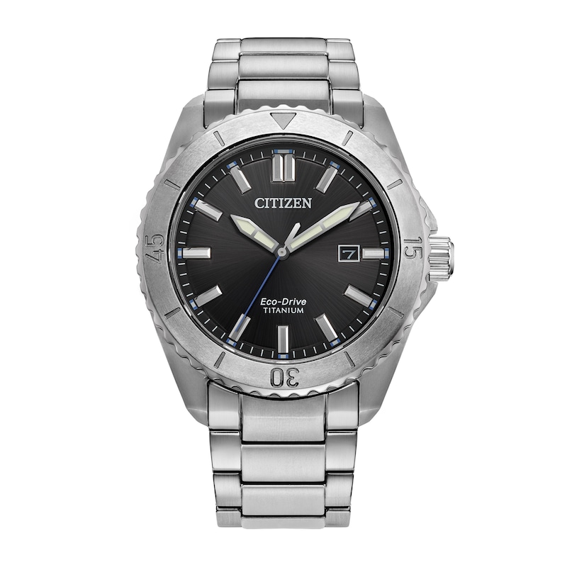 Main Image 1 of Men’s Citizen Eco-Drive® Brycen Weekender Super Titanium™ Watch with Black Dial (Model: AW1840-50E)