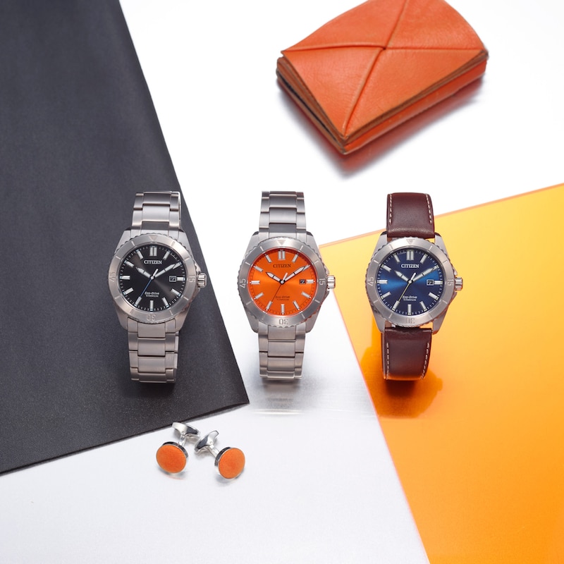 Main Image 3 of Men’s Citizen Eco-Drive® Brycen Weekender Super Titanium™ Watch with Black Dial (Model: AW1840-50E)