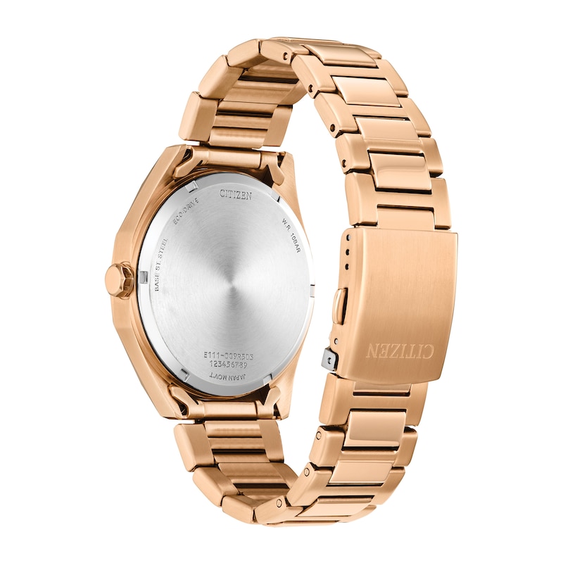 Main Image 3 of Men’s Citizen Eco-Drive® Weekender Sport Rose-Tone IP Watch with Textured Green Dial (Model: BM7633-81X)