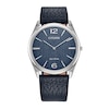 Thumbnail Image 1 of Unisex Citizen Eco-Drive® Dress Classic Blue Leather Strap Watch with Blue Dial (Model: AR3120-08L)