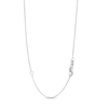 Thumbnail Image 3 of Pear-Shaped Lab-Created Emerald and White Lab-Created Sapphire Bow Pendant in Sterling Silver