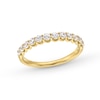 Thumbnail Image 1 of 0.60 CT. T.W. Diamond Twelve Stone Scallop Edge Anniversary Band in 10K Gold