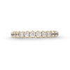 Thumbnail Image 4 of 0.60 CT. T.W. Diamond Twelve Stone Scallop Edge Anniversary Band in 10K Gold