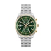 Thumbnail Image 1 of Men's Hugo Boss Skytraveller Two-Tone IP Chronograph Watch with Green Dial (Model: 1514195)